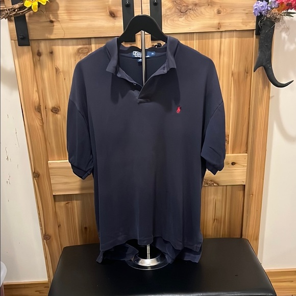 Polo Ralph Lauren Other - Polo by Ralph Lauren Men's Dark Blue Polo with Red Emblem